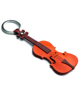 Schlüsselanhänger aus Leder – Violine