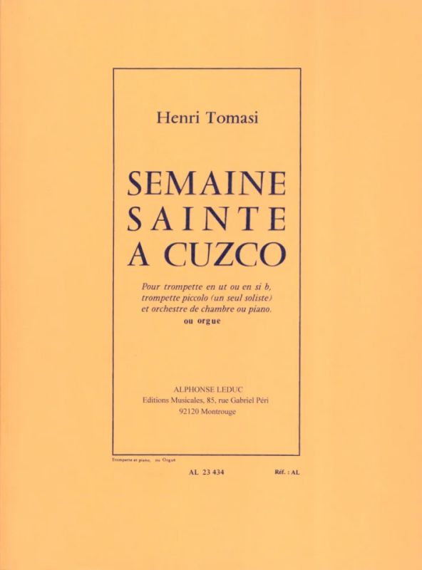 Henri Tomasi - Semaine Sainte À Cuzco