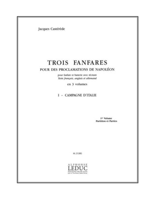 Jacques Castérède: 3 Fanfares pour des Proclamations de Napoleon v 1