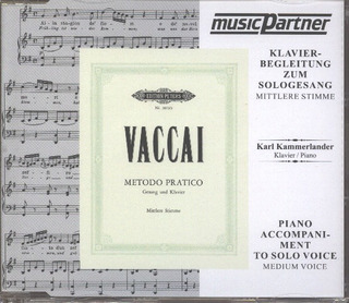 Nicola Vaccai - Metodo pratico di Canto Italiano – mittlere Stimme