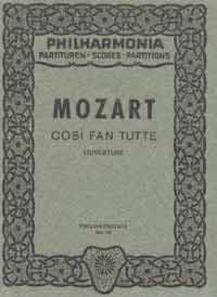 Wolfgang Amadeus Mozart: Così fan tutte für Orchester C-Dur KV 588
