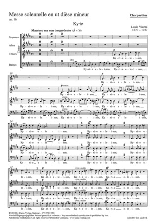 Louis Vierne - Messe solonelle en ut dièse mineur op. 16