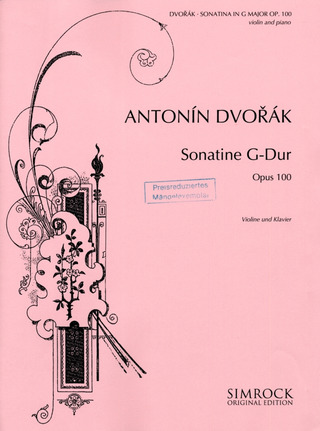 Antonín Dvořák - Sonatine op. 100