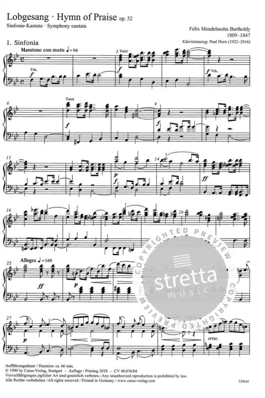 Felix Mendelssohn Bartholdy - Hymn of praise op. 52 (1)