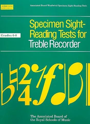 Specimen Sight-Reading Tests for Treble Recorder