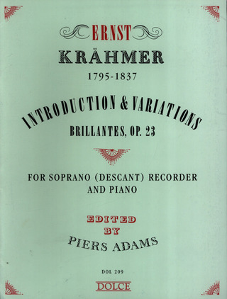 Ernest Krähmer - Introduction + Variations Op 23