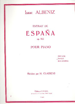 Isaac Albéniz - Espana Op.165 Tango