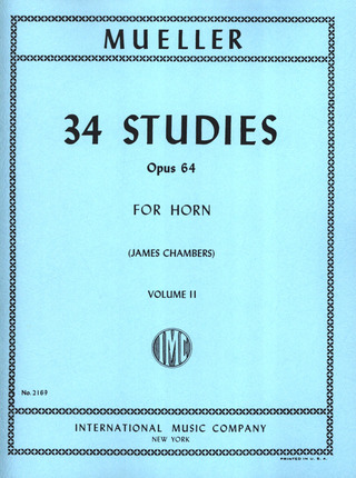 Bernhard Eduard Müller - 34 Studi Op. 64 Vol. 2 (Chambers)