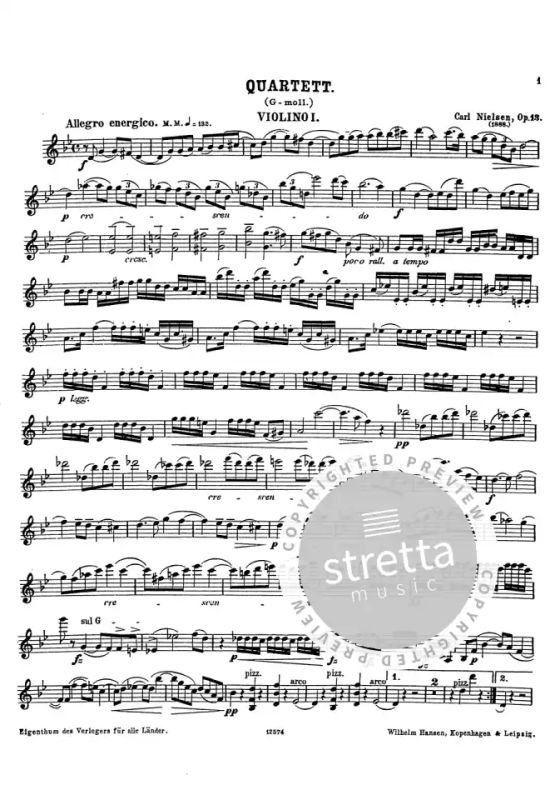 Carl Nielsen - Quartet For Strings In G Minor Op.13