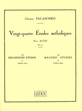 Johannes Palaschko - 24 Etudes Melodique Opus 77