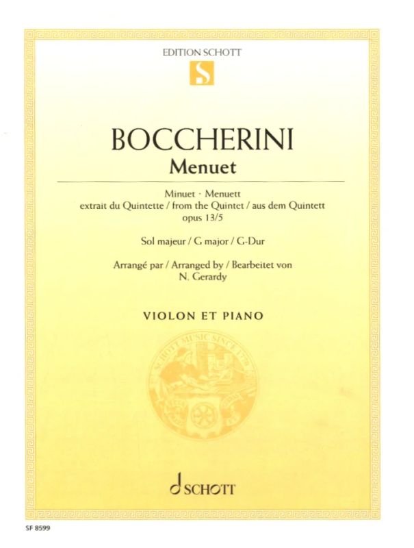 Luigi Boccherini - Menuet  G-Dur