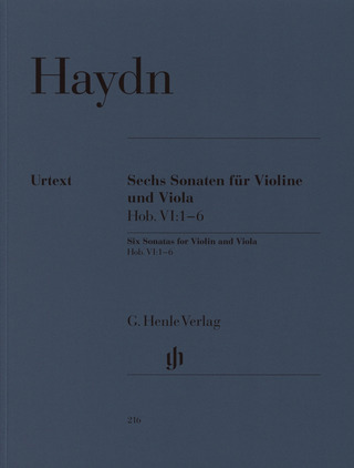 Joseph Haydn - Six sonates Hob. VI:1–6