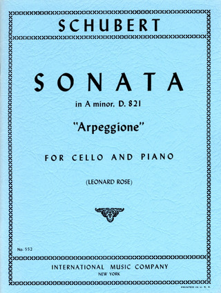 Franz Schubert - Sonata La M Arpeggione (Rose)