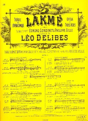Léo Delibes - No 19 Duo Ils Allaient
