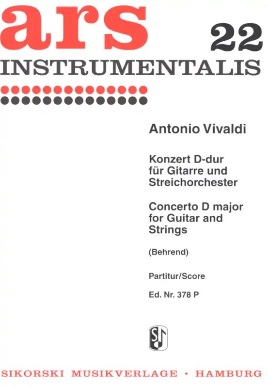 Antonio Vivaldi - Konzert für Gitarre und Streicher D-Dur RV 93