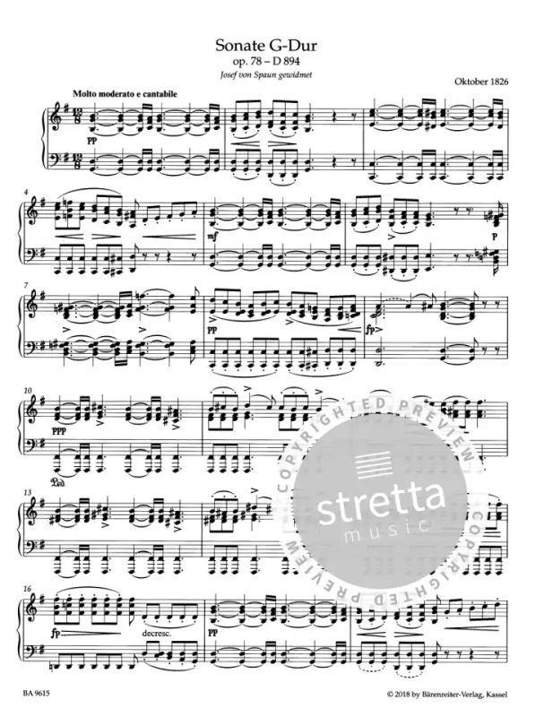 Franz Schubert - Sonata in G major op. 78 D 894 (1)
