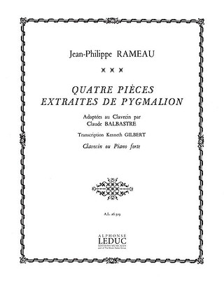 Jean-Philippe Rameau - 4 Pieces extraits de Pygmalion