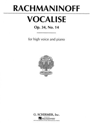 Sergej Rachmaninov - Vocalise Op. 34, No. 14