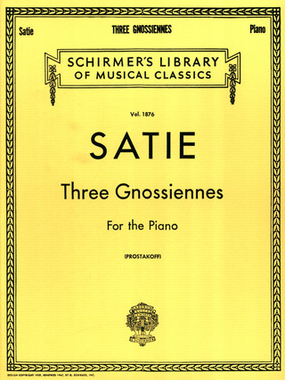 Erik Satie y otros. - 3 Gnossiennes