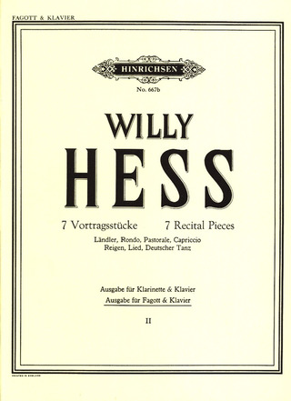 Willy Hess - 7 Vortragsstücke - Band 2