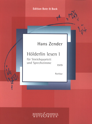 Hans Zender: Hölderlin lesen I