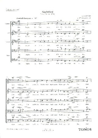Max Reger - Nachtlied op. 138
