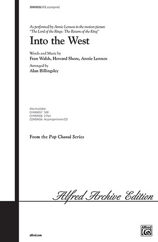 „Into the West“ für Gemischter Chor (SATB), Klavier