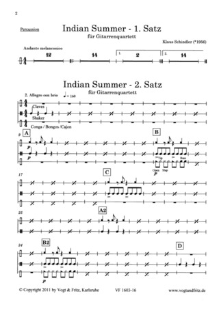Klaus Schindler: Indian Summer