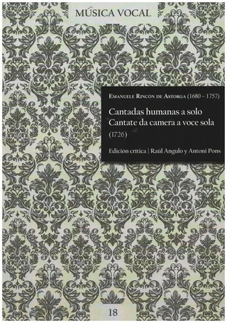 Emanuele d’Astorga - Cantadas humanas a solo/ Cantate da camera a voce sola (1726)