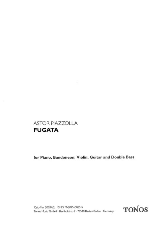 Astor Piazzolla - Fugata - Silfo Y Ondina 2