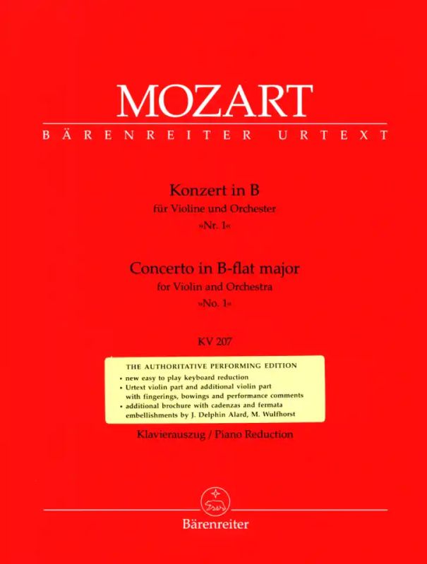 Wolfgang Amadeus Mozart - Konzert für Violine und Orchester Nr. 1 B-Dur KV 207 (0)