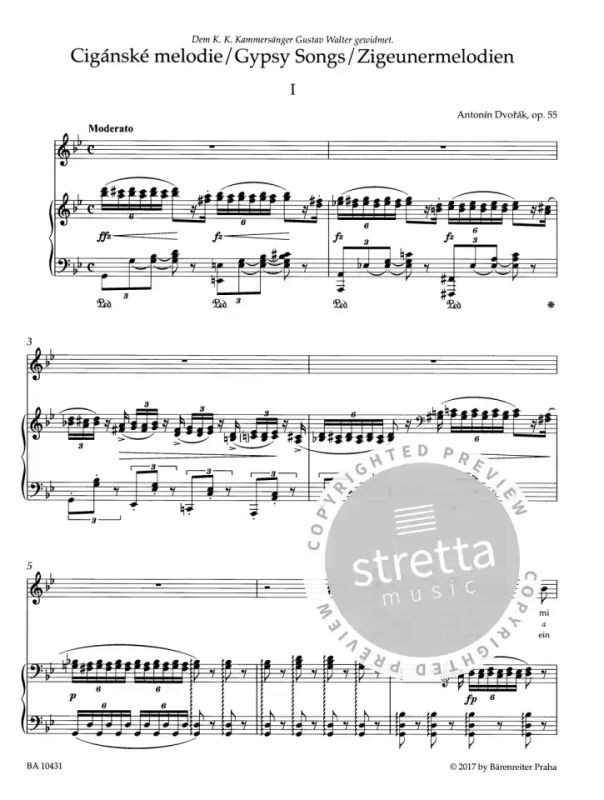 Antonín Dvořák: Zigeunermelodien op. 55 (1)