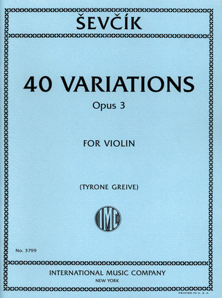 Otakar Ševčík: 40 Variations