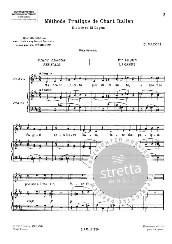 Nicola Vaccai - Méthode pratique de chant italien (1)