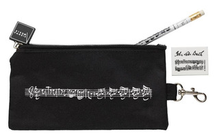 Pencil Case Music Line black de luxe