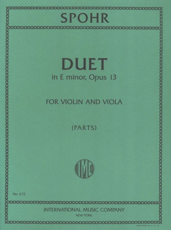 Duet In E Min Op. 13 (0)
