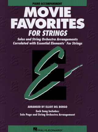 Movie Favorites for Strings - Piano Accompaniment