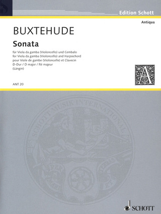 Dieterich Buxtehude: Sonata  D-Dur