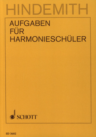 Paul Hindemith - Aufgaben für Harmonieschüler 1