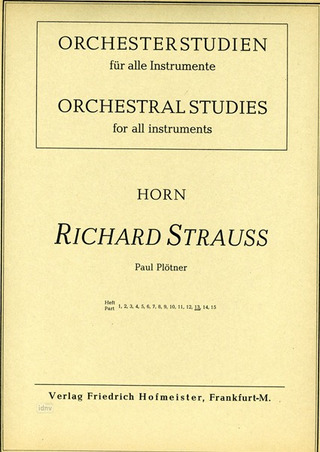 Richard Strauss - Orchesterstudien für Horn 13