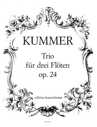 Caspar Kummer - Trio für 3 Flöten op. 24