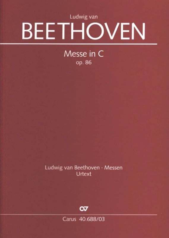 Ludwig van Beethoven - Messe in C op. 86