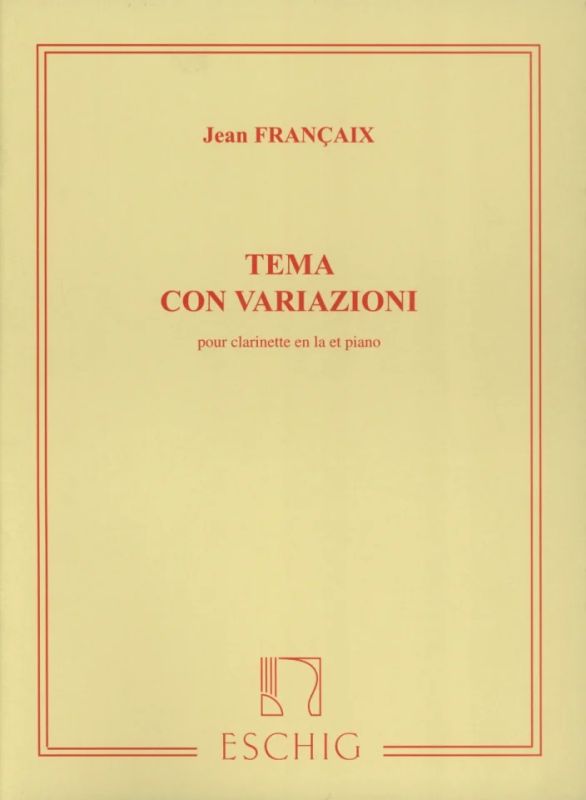 Jean Françaix - Thema con Variazioni