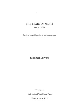 Elisabeth Lutyens - The Tears of Night Op.82