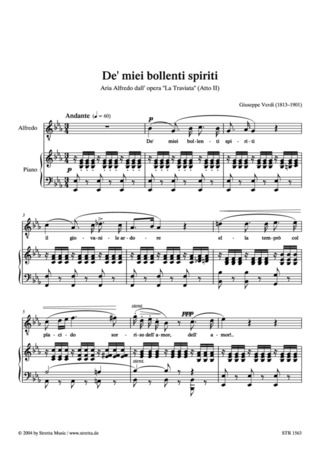 Giuseppe Verdi - De' miei bollenti spiriti