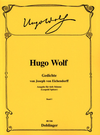 Hugo Wolf: Gedichte nach Eichendorff 1 – tiefe Stimme