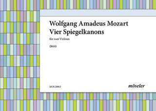 Wolfgang Amadeus Mozart - 4 Spiegelkanons