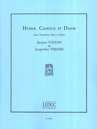 Jacques Toulon - Hymne, Cadence Et Danse (Bass Trombone And Piano)