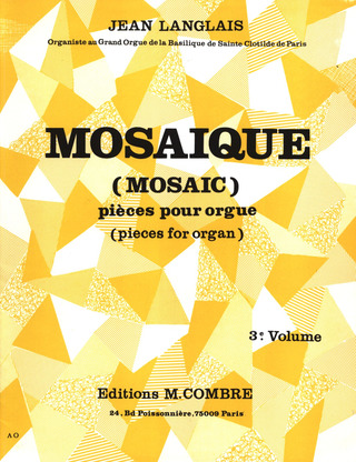 Jean Langlais: Mosaïque Vol. 3 op. 196