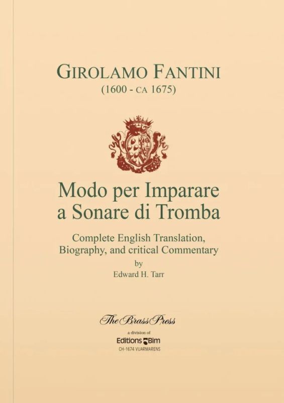 Girolamo Fantini - Modo per Imparare a Sonare di Tromba
